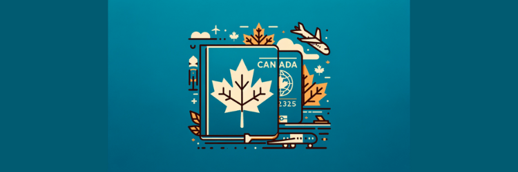 illustration of travel and identification documents for entering canada
